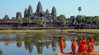 Monks at Angkor Wat